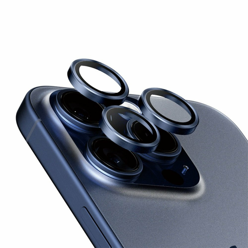 PanzerGlass ochranné sklo Hoops pre iPhone 15 Pro/15 Pro Max - Blue Titanium
