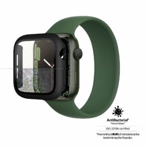 PanzerGlass ochranné sko Full Body AB pre Apple Watch 7/8/9 41mm - Black Frame