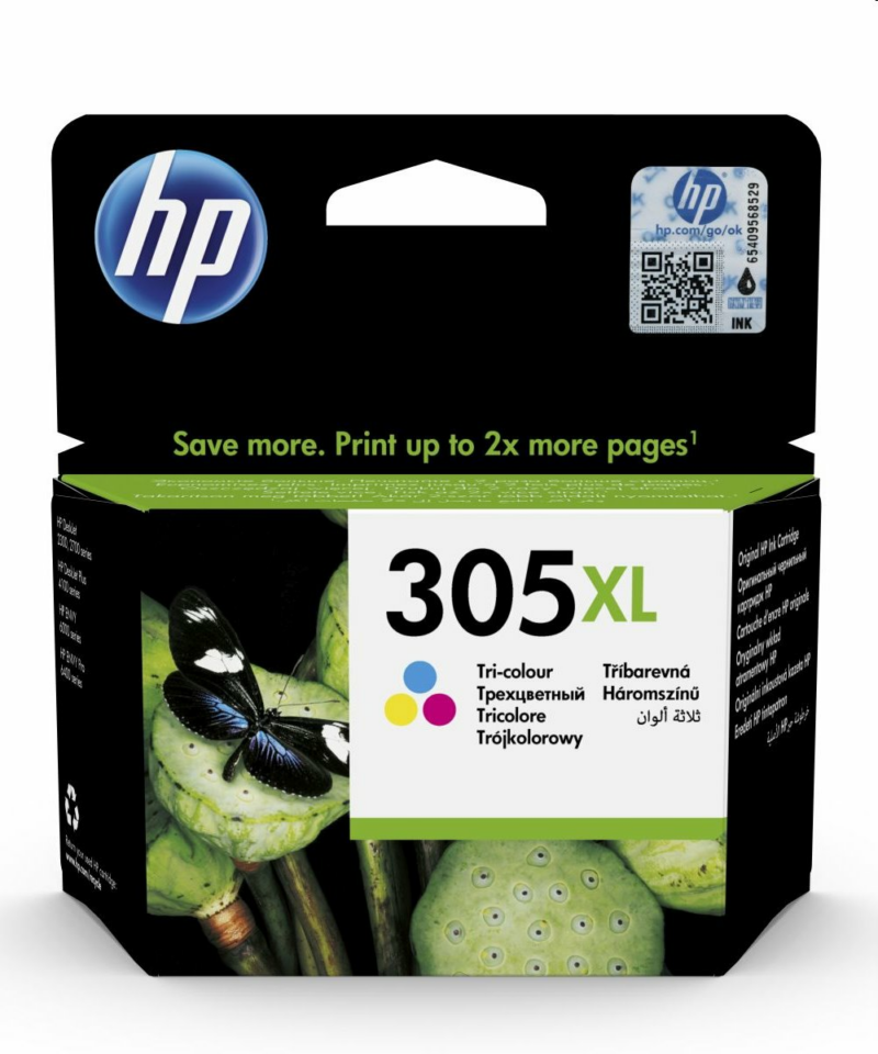 HP 305XL High Yield Tri-color Original Ink Cartridge pre HP DeskJet 2300