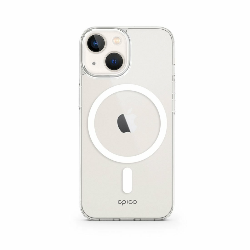 iStores by EPICO HERO MAGNETIC - MAGSAFE COMPATIBLE CASE iPhone 13 mini - transparentný