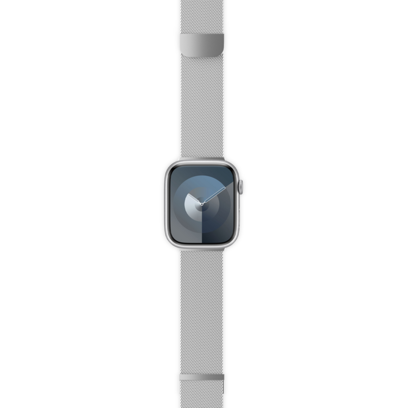 Epico Watch Strap Milanese+ 38/40/41mm - striebrorná