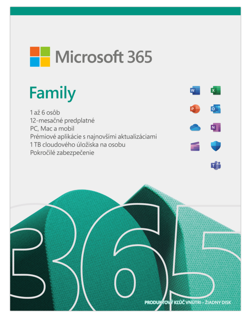 Microsoft 365 Family SK - box
