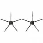 Roborock bočná kefka pre série E4/E5/S5/S6/S7/Q7/Q5Pro - čierna 5-ramenná - 2 ks
