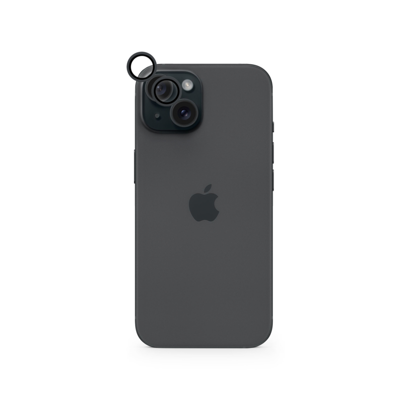 Epico Aluminium Lens Protector for Apple iPhone 15 / 15 Plus - čierna