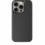 Epico Mag+ Hybrid Carbon Case iPhone 15 Pro Max - čierna
