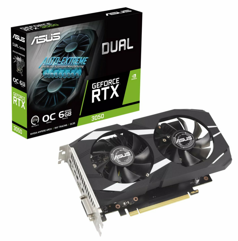 ASUS Dual GeForce RTX 3050 OC V2 6G
