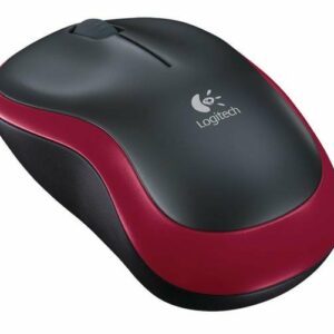 Logitech M185 - bezdrôtová myš - červená