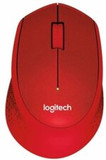 Logitech M330 Silent Plus - tichá bezdrôtová myš - červená