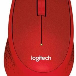 Logitech M330 Silent Plus - tichá bezdrôtová myš - červená