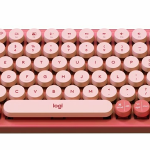 Logitech POP Keys - bezdrôtová mechanická klávesnica s Emoji - ružová - US