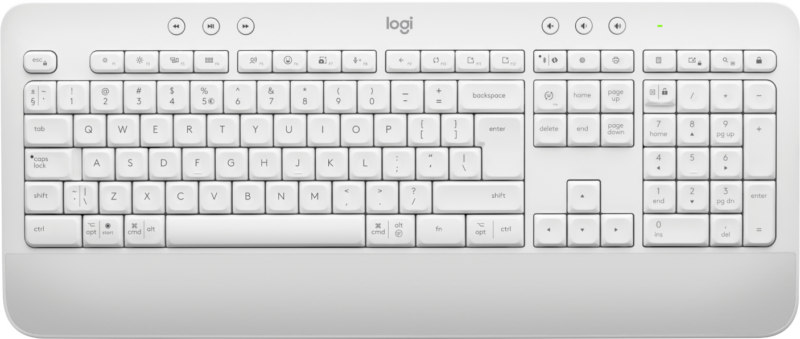 Logitech K650 Signature - bezdrôtová pohodlná klávesnica - svetlo šedá - CZ/SK