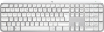 Logitech MX Keys S - bezdrôtová podsvietená klávesnica - US - bledošedá