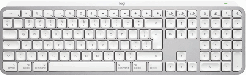 Logitech MX Keys S for MAC - bezdrôtová podsvietená klávesnica - US - bledošedá
