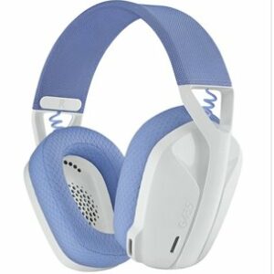 Logitech G435 LIGHTSPEED - bezdrôtové herné slúchadlá - biela/fialová