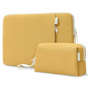 Tomtoc puzdro Lady Sleeve with Pouch pre Macbook Pro 14" M1/M2/M3 - Cheese Yellow