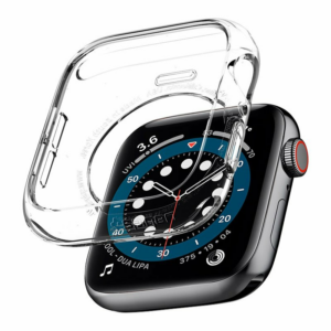 Spigen kryt Liquid Crystal pre Apple Watch 4/5/6/7/8/SE 44/45mm - Crystal Clear