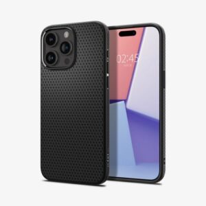 Spigen kryt Liquid Air pre iPhone 15 Pro Max - Matte Black