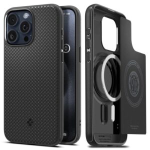 Spigen kryt Mag Armor Magsafe pre iPhone 15 Pro Max - Matte Black