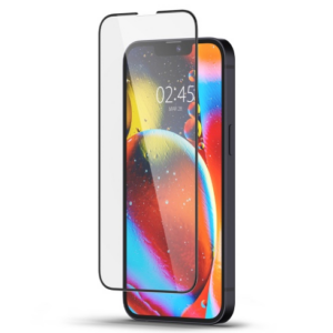 Spigen ochranné sklo GLAS.tR Slim HD pre iPhone 16e/14/13/13 Pro - Black Frame
