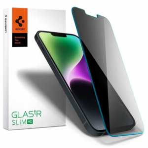 Spigen ochranné sklo GLAS.tR Slim HD Privacy pre iPhone 16e/14/13/13 Pro
