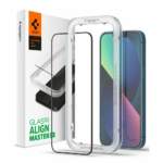 Spigen ochranné sklo GLAS.tR AlignMaster pre iPhone 16e/14/13/13 Pro - Black Frame