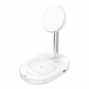 Adam Elements Omnia M2+ Magsafe 2+1 Wireless Charging Station - White