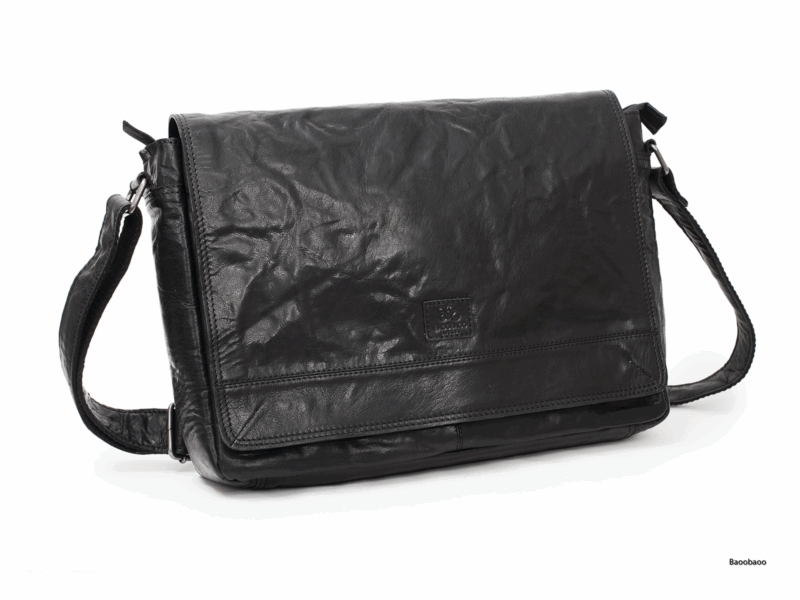 Baoobaoo Brašňa Flapbag pre MacBook 15"-16" Black