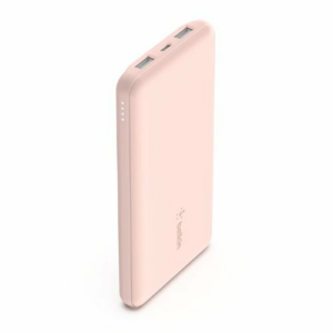 Belkin Boost Charge 3-Port Powerbank 10K + USB-A to USB-C kábel - Rose Gold