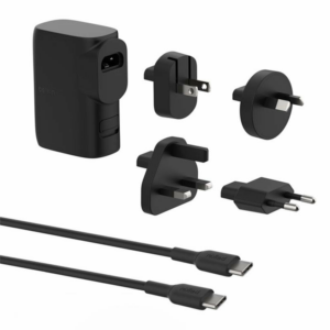 Belkin Hybrid Wall Charger 25W + Power Bank 5K + Travel Adapter Kit - Black