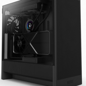 NZXT case H5 Flow / 2x120 mm fan / mesh / Black