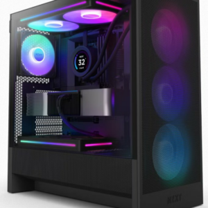 NZXT case H5 Flow RGB / 360 mm RGB core fan / mesh / Black
