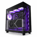 NZXT case H6 Flow RGB / 3x120 mm fan / tempered glass / mesh panel / black