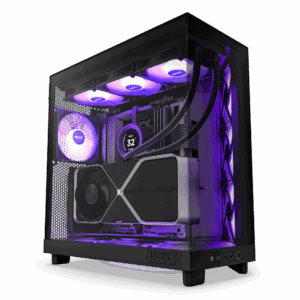 NZXT case H6 Flow RGB / 3x120 mm fan / tempered glass / mesh panel / black
