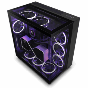 NZXT case H9 Elite / 3xRGB 120 mm / 1x 120mm fan / glass / RGB&fan controler / black