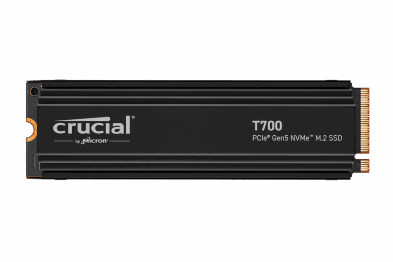 Crucial SSD T700 1TB M.2 NVMe Gen5 Heatsink 11700/9500 MBps