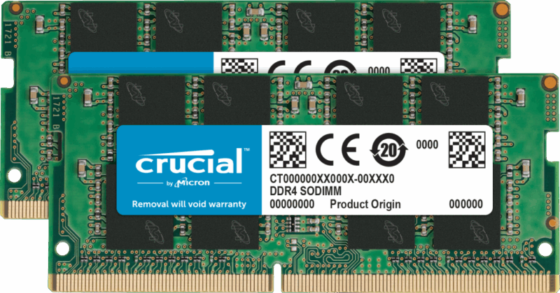 Crucial 16GB SODIMM kit DDR4 3200 CL22