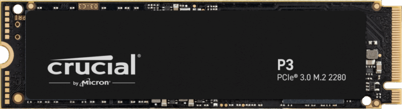 Crucial SSD P3 4TB M.2 NVMe Gen3 3500/3000 MBps