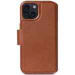 Decoded puzdro Leather Detachable Wallet MagSafe pre iPhone 15 - Tan