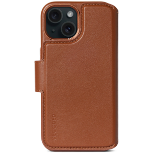 Decoded puzdro Leather Detachable Wallet MagSafe pre iPhone 15 Plus - Tan