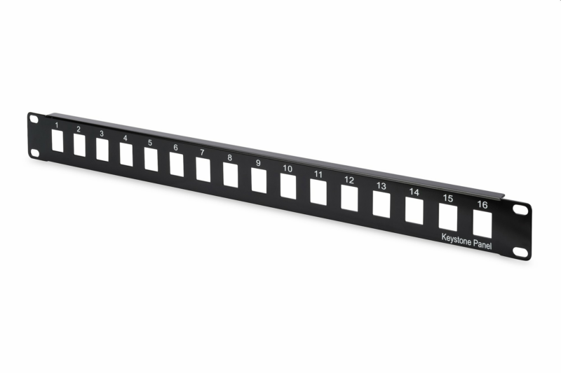 DIGITUS 19" modulárny patch panel 16port 1U netieneny