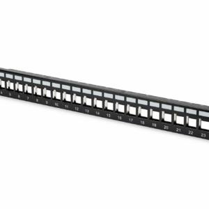 DIGITUS 19" modulárny patch panel 24port 1U vhodný pre UTP i STP keystony