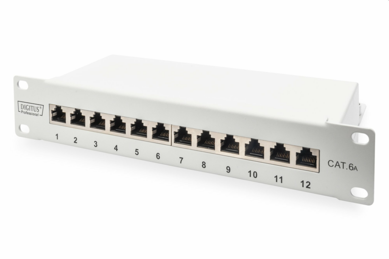 DIGITUS 10" patch panel 12port 1U Cat6A