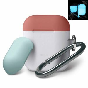 Elago Airpods Silicone Duo Hang Case - NightGlow/Italian Rose