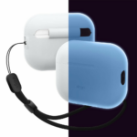 Elago Airpods Pro 2 Silicone Case with Nylon Lanyard - Nightglow Blue