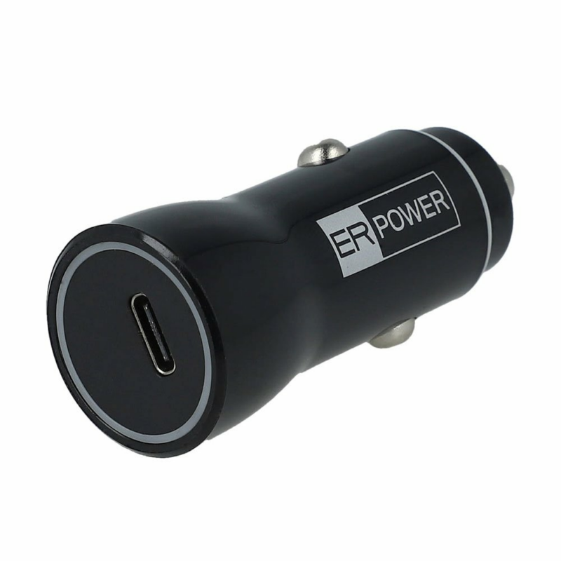 ER POWER 20W PD Car Charger - Black