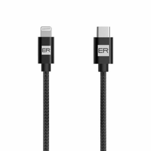 ER POWER kábel USB-C to Lightning 1.2m - Black