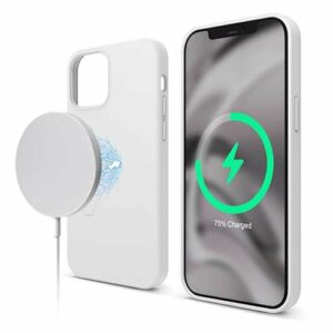 Elago kryt Silicone Case Magsafe pre iPhone 12/12 Pro - White