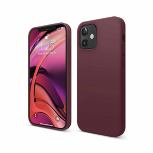 Elago kryt Silicone Case pre iPhone 12/12 Pro - Burgundy