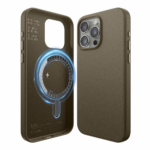 Elago kryt Leather Case Magsafe pre iPhone 15 Pro Max - Taupe