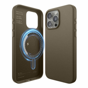 Elago kryt Leather Case Magsafe pre iPhone 15 Pro Max - Taupe
